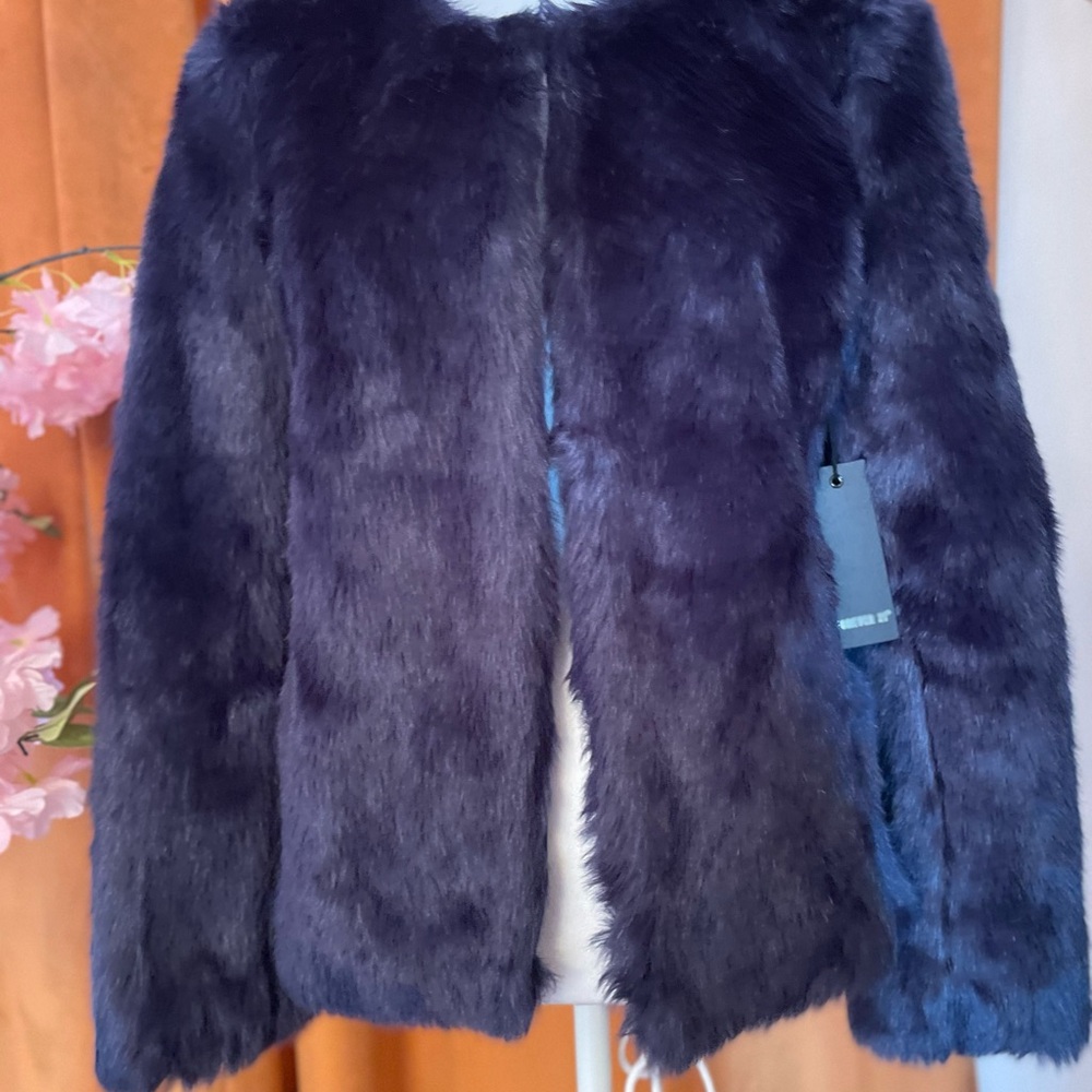 Forever 21 Deep Purple Teddy Jacket